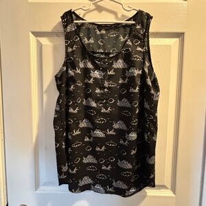 Doe & Rae Tank Top- black nautical